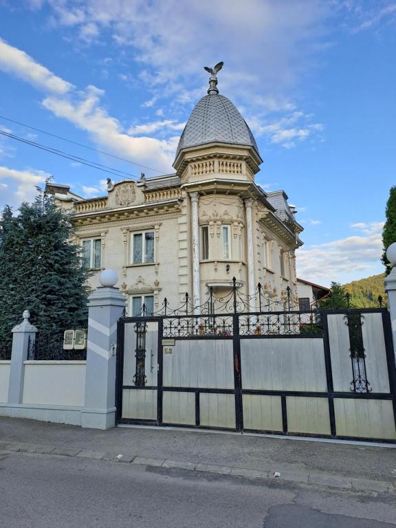 古拉哈莫卢洛伊Casa Irimescu的前面有门的建筑