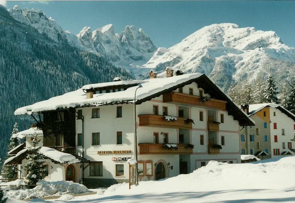 法尔西德Hotel Garnì Miramonti的一座山地雪地建筑
