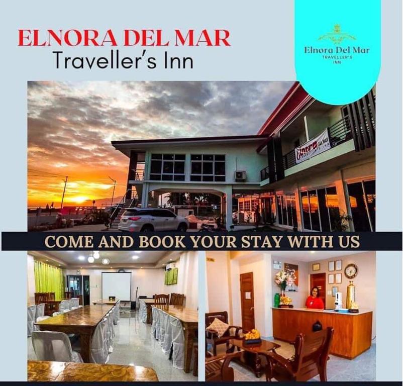 锡基霍尔Elnora Delmar Travellers Inn的旅行社两张照片的拼贴画