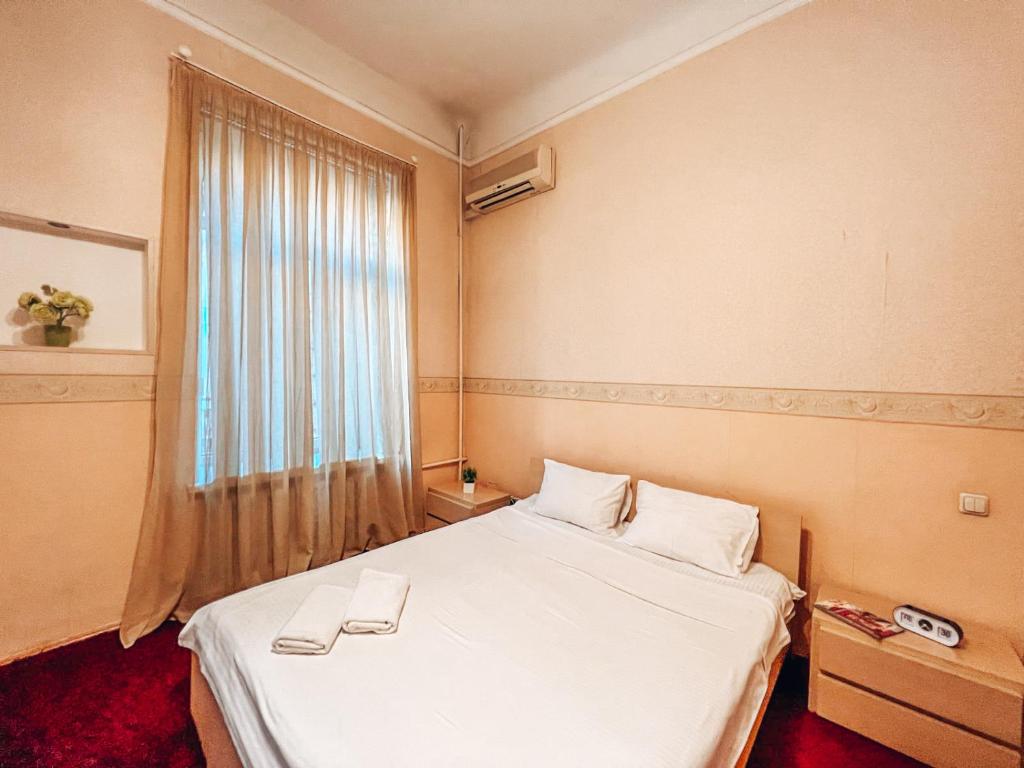 基辅Apartment - Independence Square的酒店客房设有床和窗户。