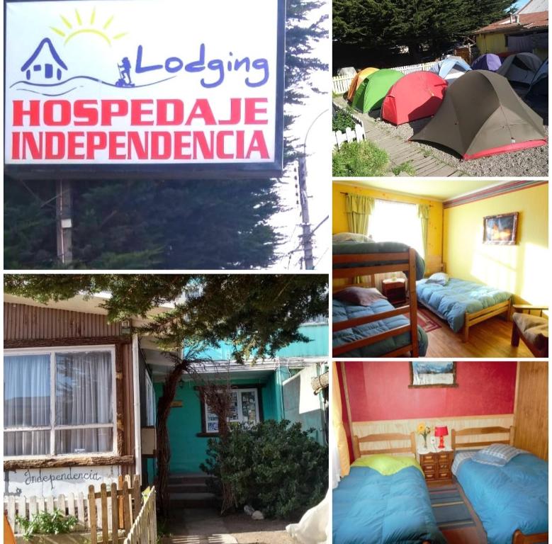 蓬塔阿雷纳斯Hospedaje Independencia y camping的一本房子网页广告的照片
