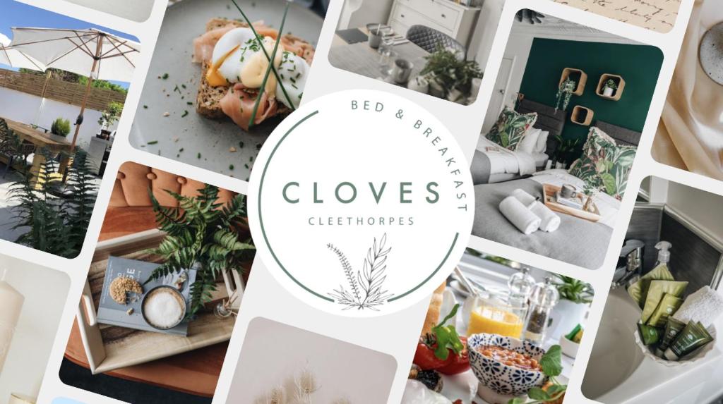 克利索普斯Cloves Boutique Bed & Breakfast的家庭和植物照片的拼合
