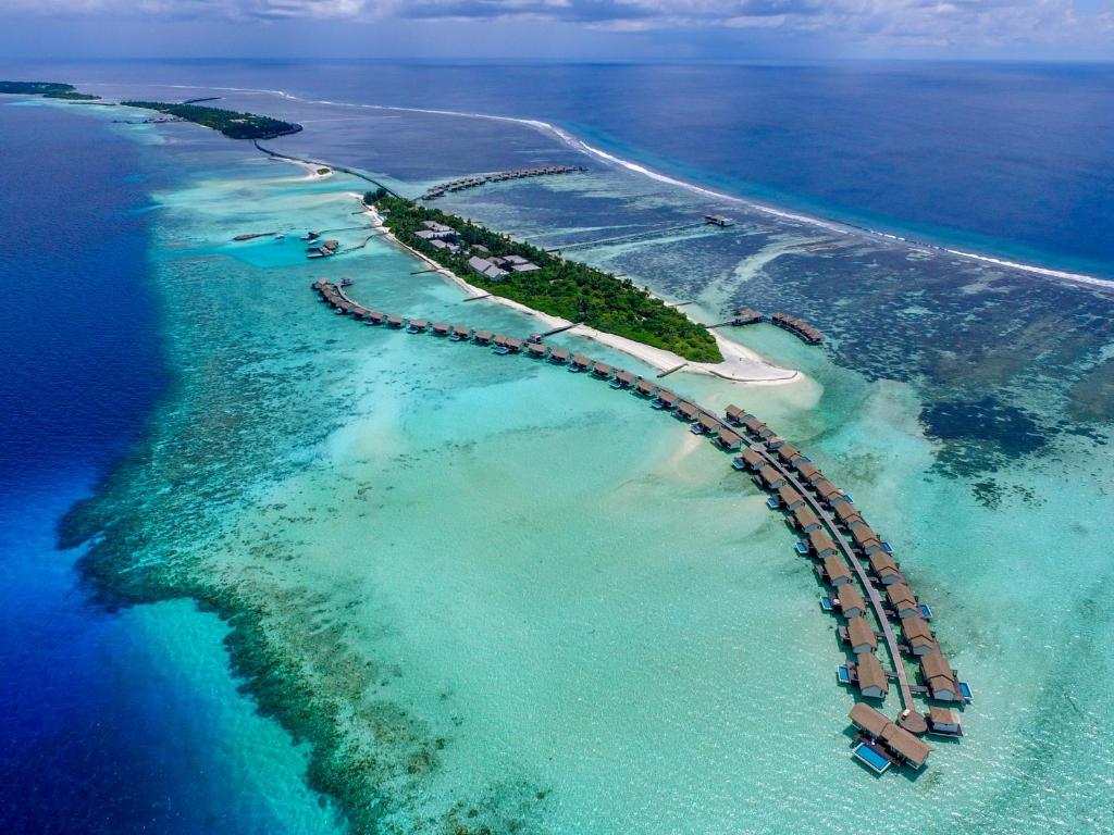 加弗阿利夫环礁马尔代夫度假村的海洋岛屿的空中景观