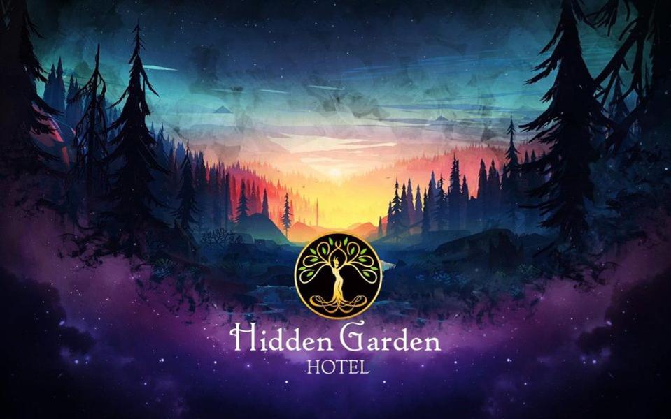 库斯科Hidden Garden的隐秘花园酒店的标志