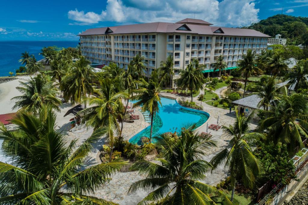 科罗尔帛琉皇家度假村酒店的享有度假村的空中景致