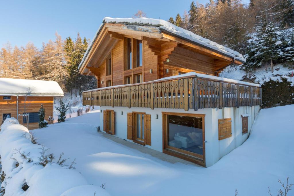 南达Chalet Asphodel的雪地小木屋