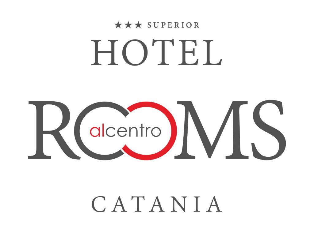 卡塔尼亚ROOMS alCentro的卫城颜色的酒店标志