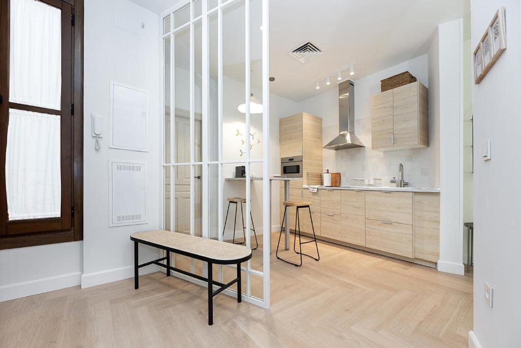 Apartamentos PROGRESO的厨房或小厨房