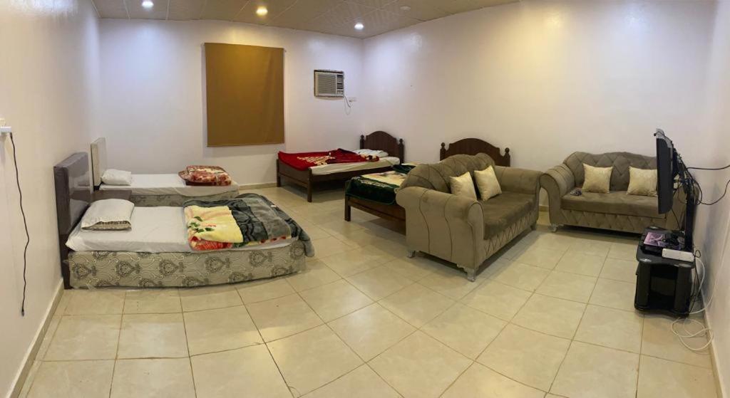 欧拉Almazham holiday house的带沙发和沙发的客厅