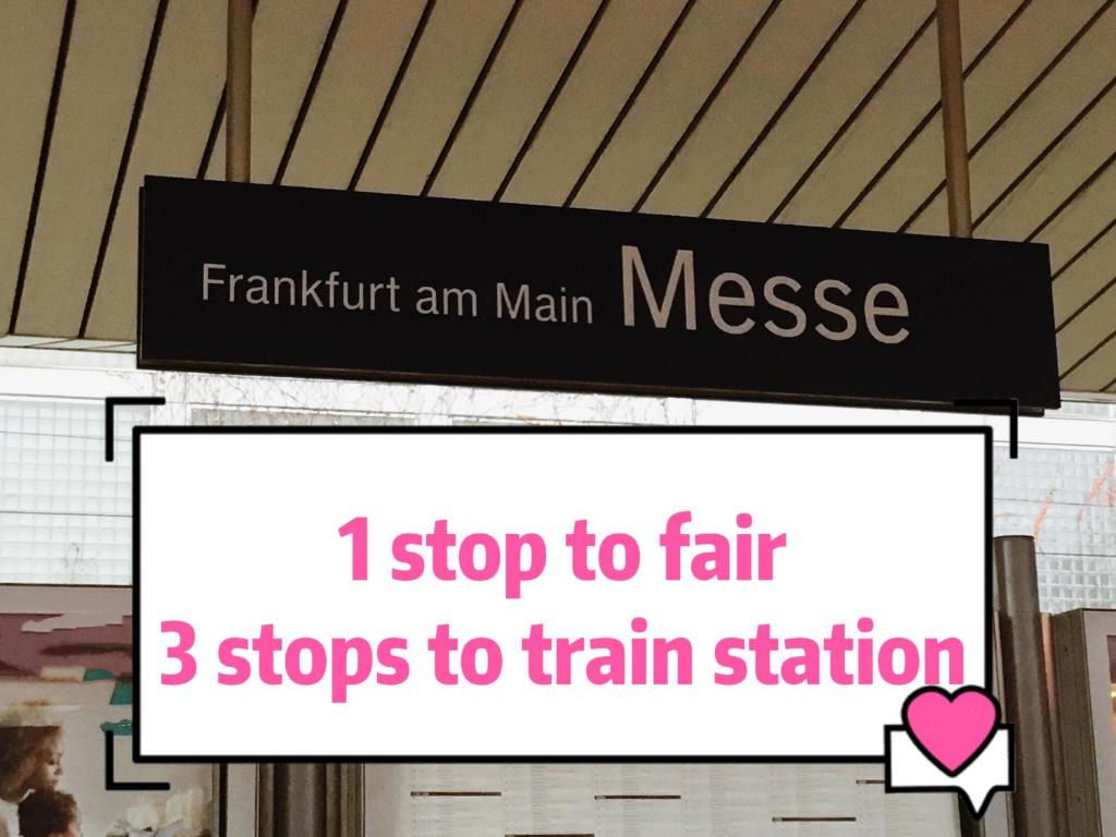 美因河畔法兰克福Fair and City Frankfurt,85square的表示我停下来去火车站的标志