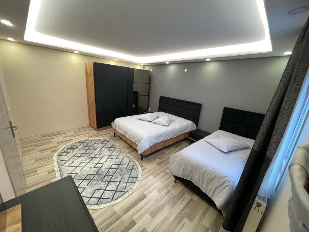 Kubbe House客房内的一张或多张床位