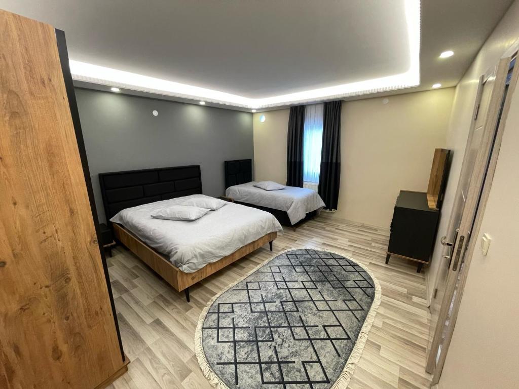 Kubbe House客房内的一张或多张床位