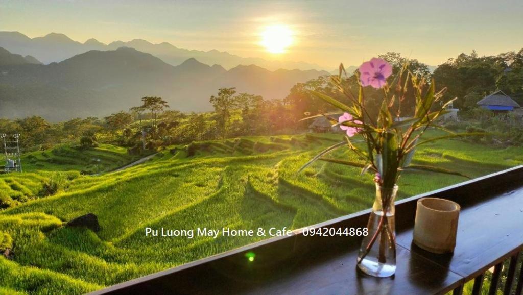 Làng BangPu Luong May Home & Cafe的美景阳台花瓶