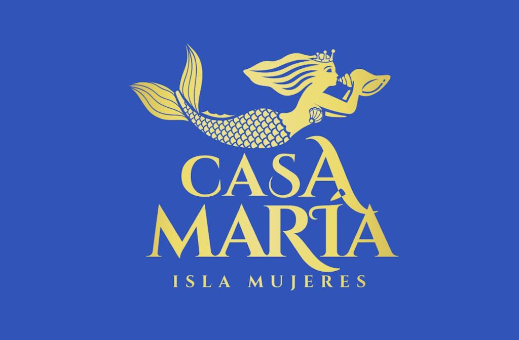 女人岛Casa María的蓝色美人鱼公司标志