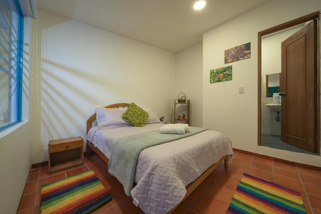 Posada ecoturística Rogitama客房内的一张或多张床位