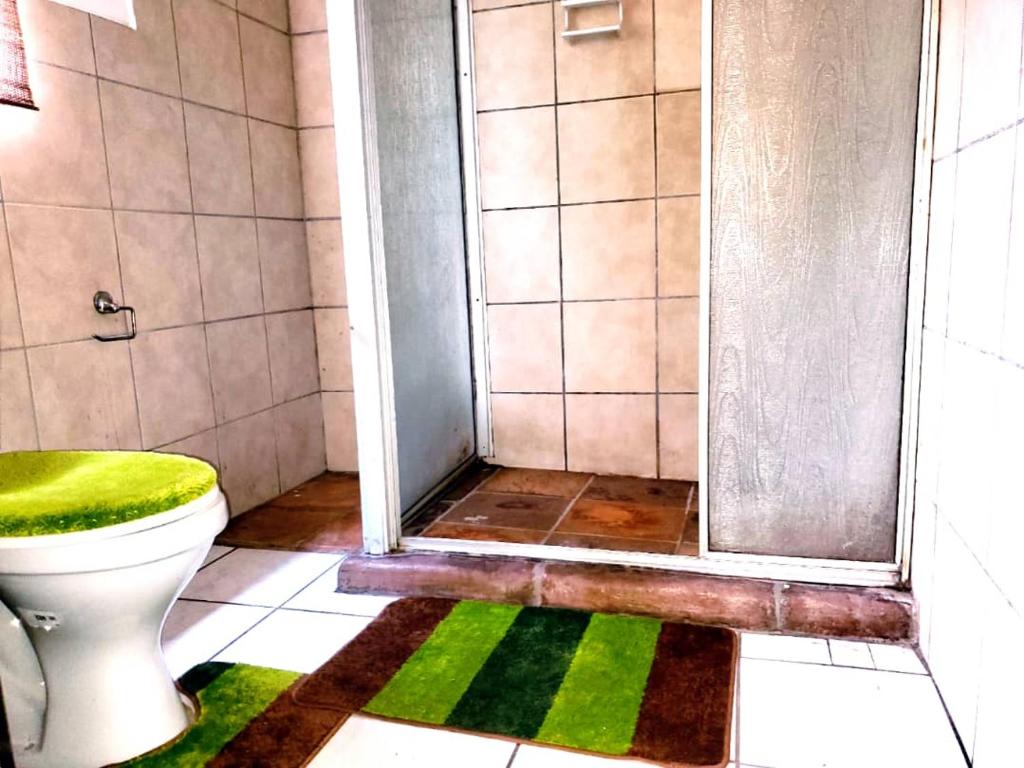 博克斯堡PRIME GUEST HOUSE的一间带卫生间和淋浴的浴室