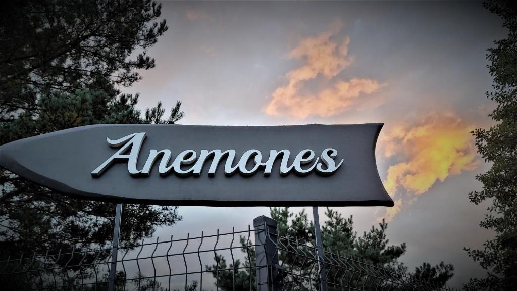 普里恩斯慕斯Glempings Anemones的亚马逊标志入口的标志