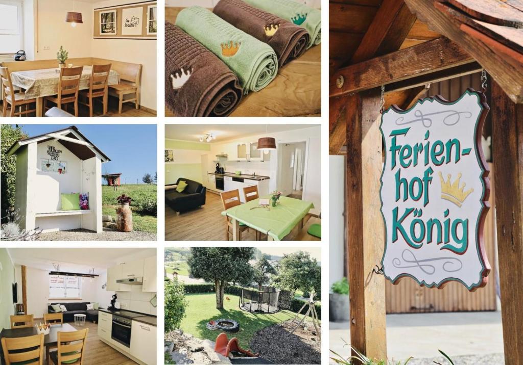 诺伊基希Ferienhof König的住宅和房屋图片的拼合