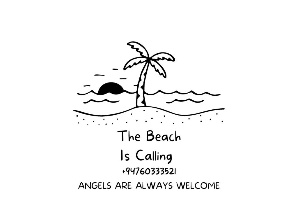 亭可马里Trinco Beach by DSK的海滩上有一棵棕榈树在海洋里