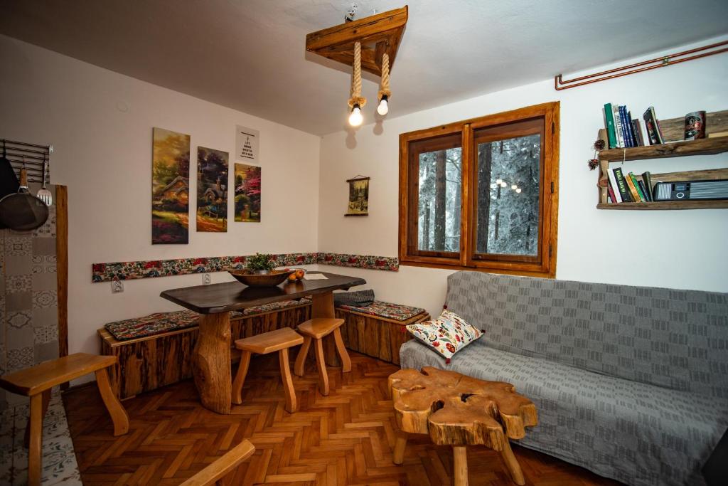 卡鲁德杰尔斯科巴尔Rustic Home Tara的客厅配有沙发和桌子