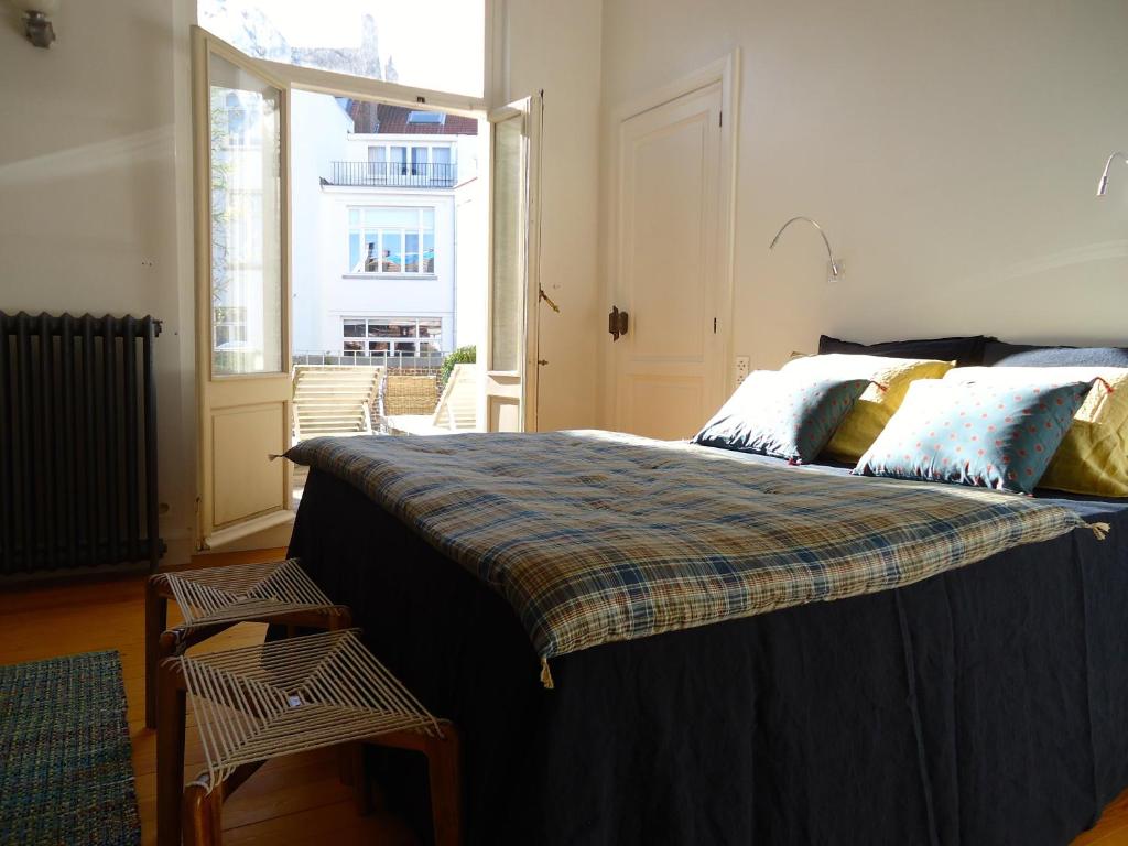 布鲁塞尔弗拉耶旅馆客房内的一张或多张床位