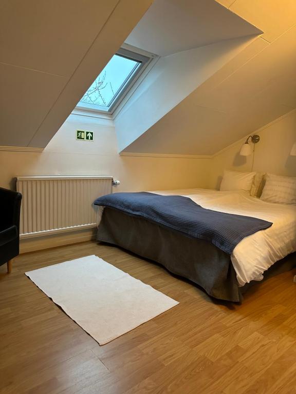 特罗尔海坦特罗尔海坦住宿加早餐民宿的一间卧室设有一张大床和天窗