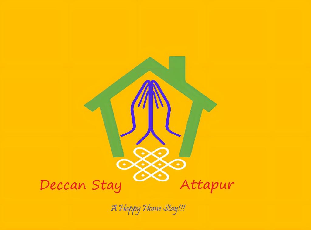 海得拉巴Deccan Stay的幸福居家标志与房屋