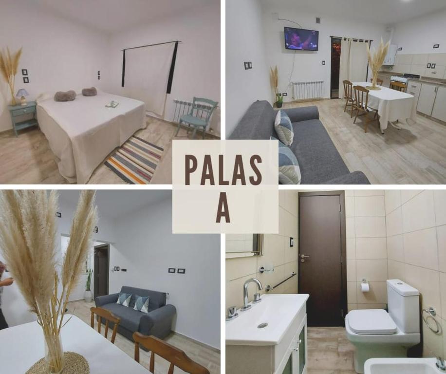 贝纳多图埃托Palas A的客厅和客厅的照片拼合在一起