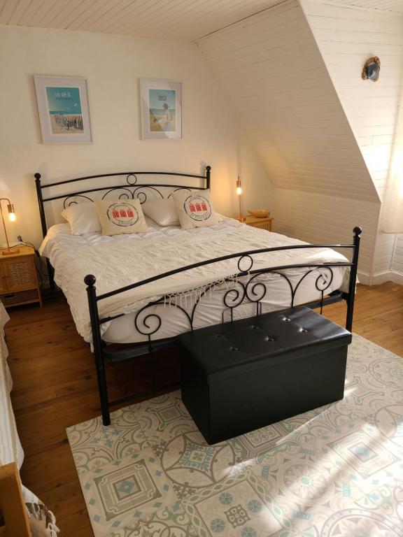 L'Abri des pêcheurs客房内的一张或多张床位