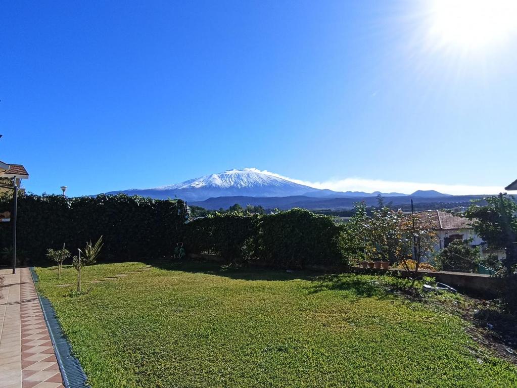布龙泰Good Morning Etna的享有远处雪山的景色