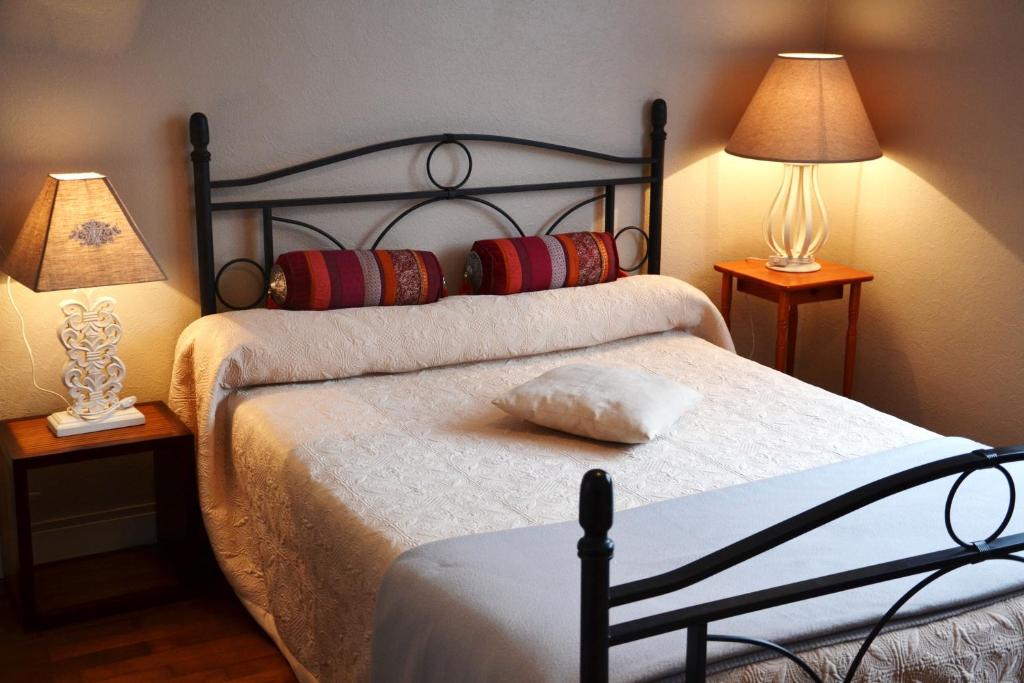 拉马萨那住宿加早餐酒店客房内的一张或多张床位