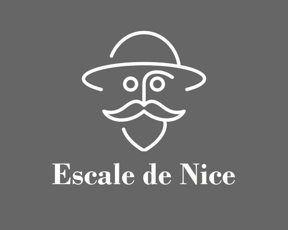 尼斯Escale de Nice的戴帽子和胡子的男人的轮廓