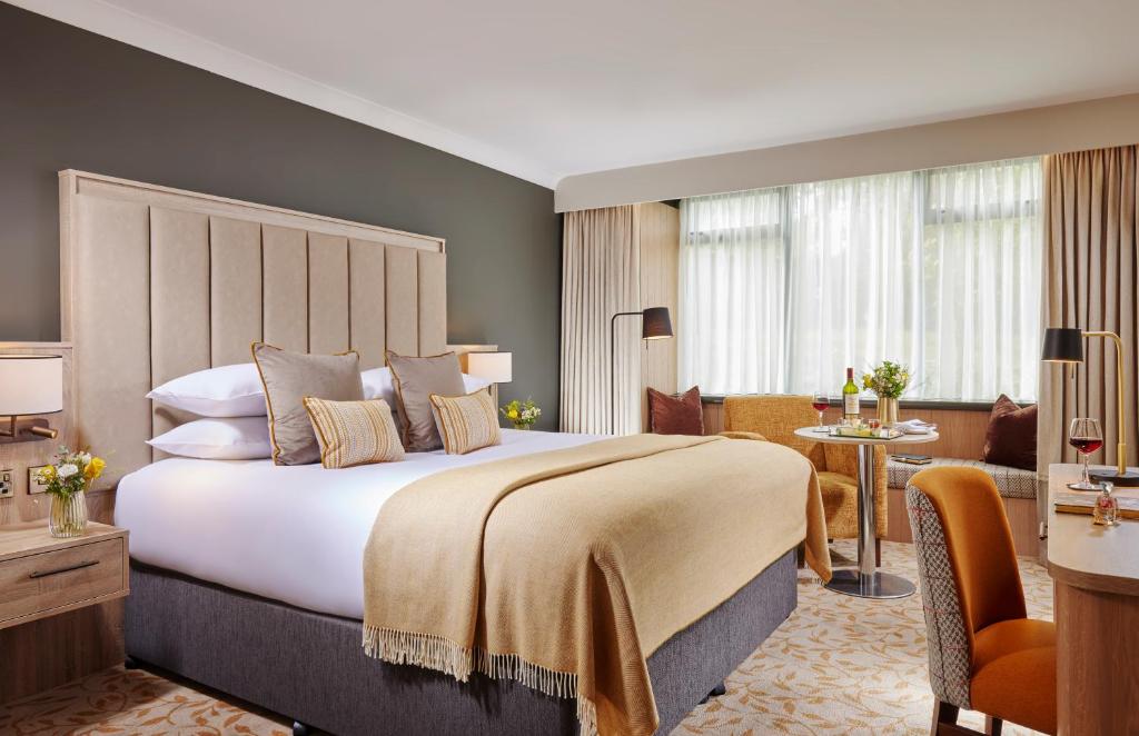 斯莱戈斯力格公园酒店及休闲俱乐部的一间带大床的卧室和一间客厅