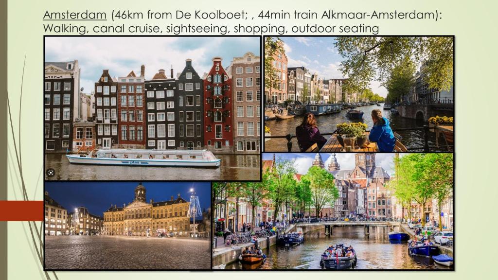 KoedijkVakantiewoning De Koolboet的城市和建筑物图片的拼贴