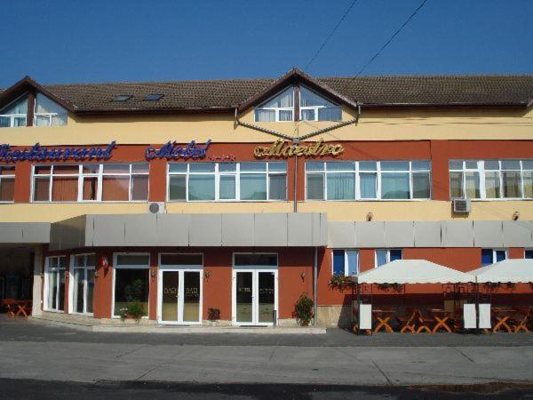 德瓦麦斯特罗汽车旅馆的街道边有餐厅的房子