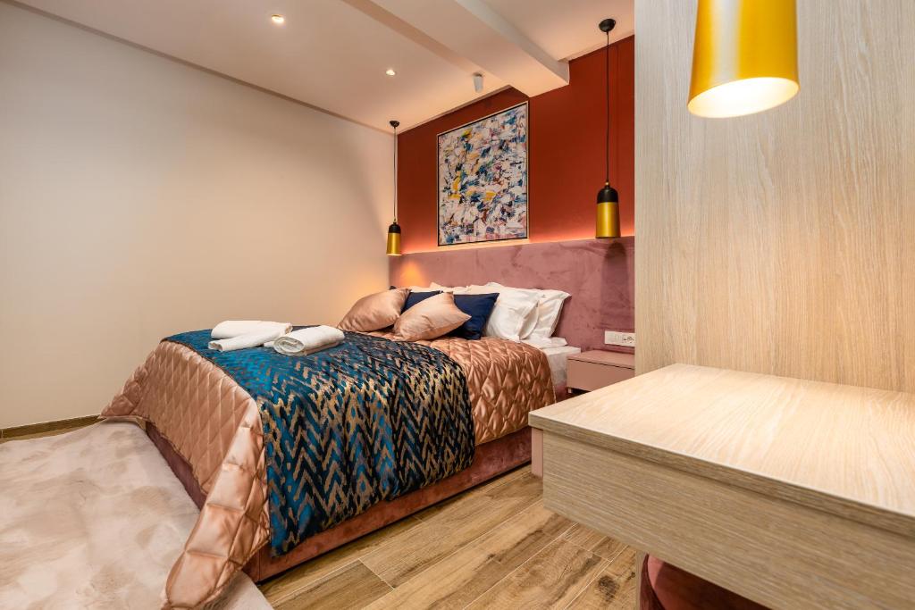 Hotel Vila Hedonija客房内的一张或多张床位