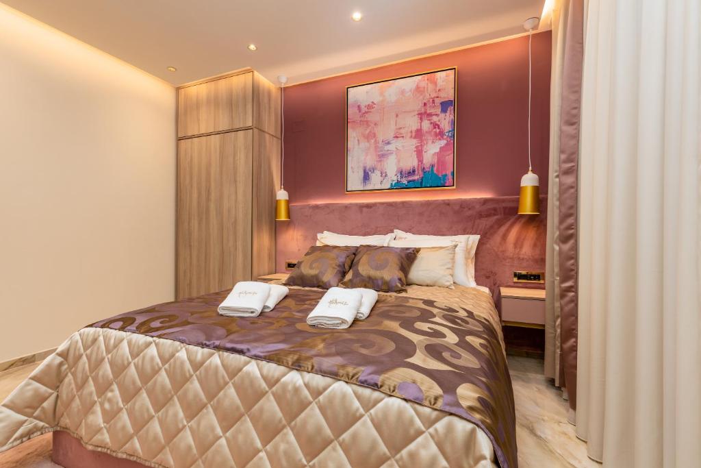 Hotel Vila Hedonija客房内的一张或多张床位