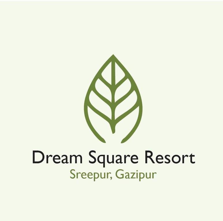 GazipurDream Square Resort的绿叶标志设计模板