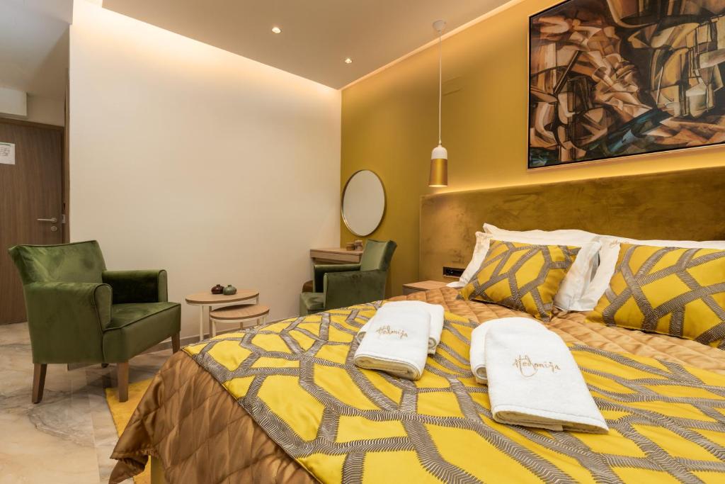 Hotel Vila Hedonija客房内的一张或多张床位
