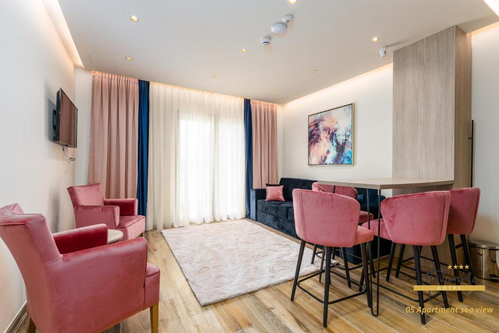 Hotel Vila Hedonija的休息区