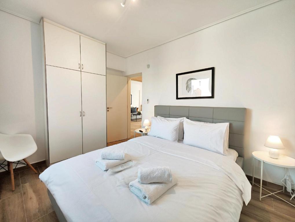 Kalipsous by Verde Apartments客房内的一张或多张床位