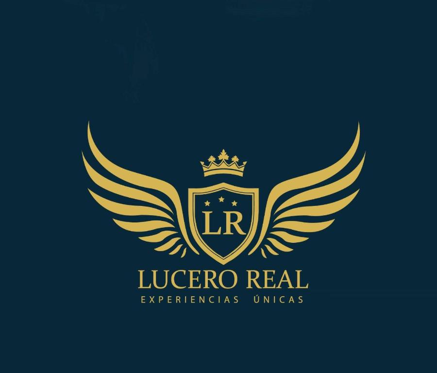 塔克纳HOTEL LUCERO REAL的带有翅膀和冠的豪华顶板