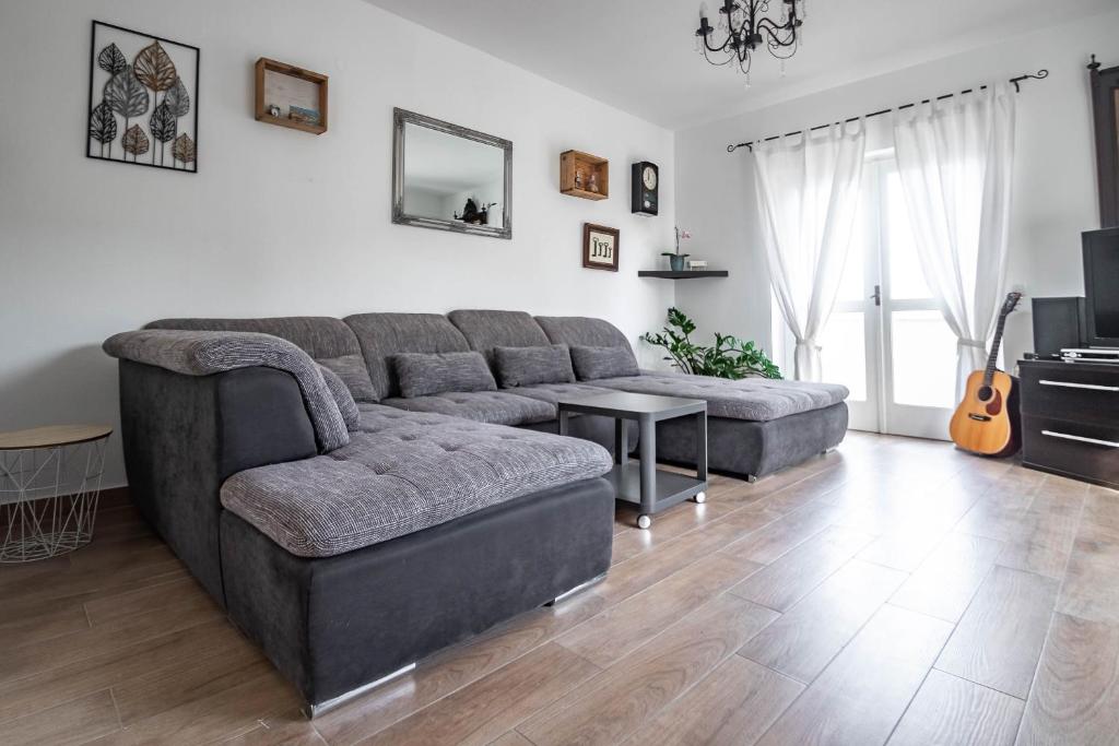 贝蒂纳Apartmani Sladić的带沙发和电视的客厅