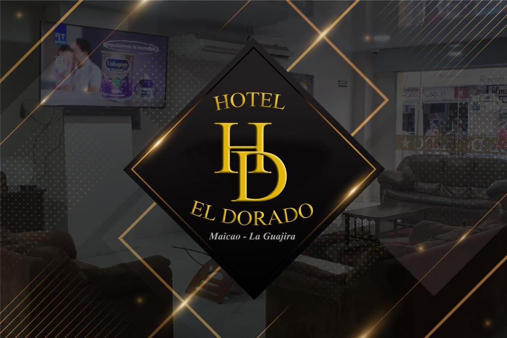 MaicaoEL Dorado Hotel Maicao的一间酒店,在房间中标有“爱达”标志