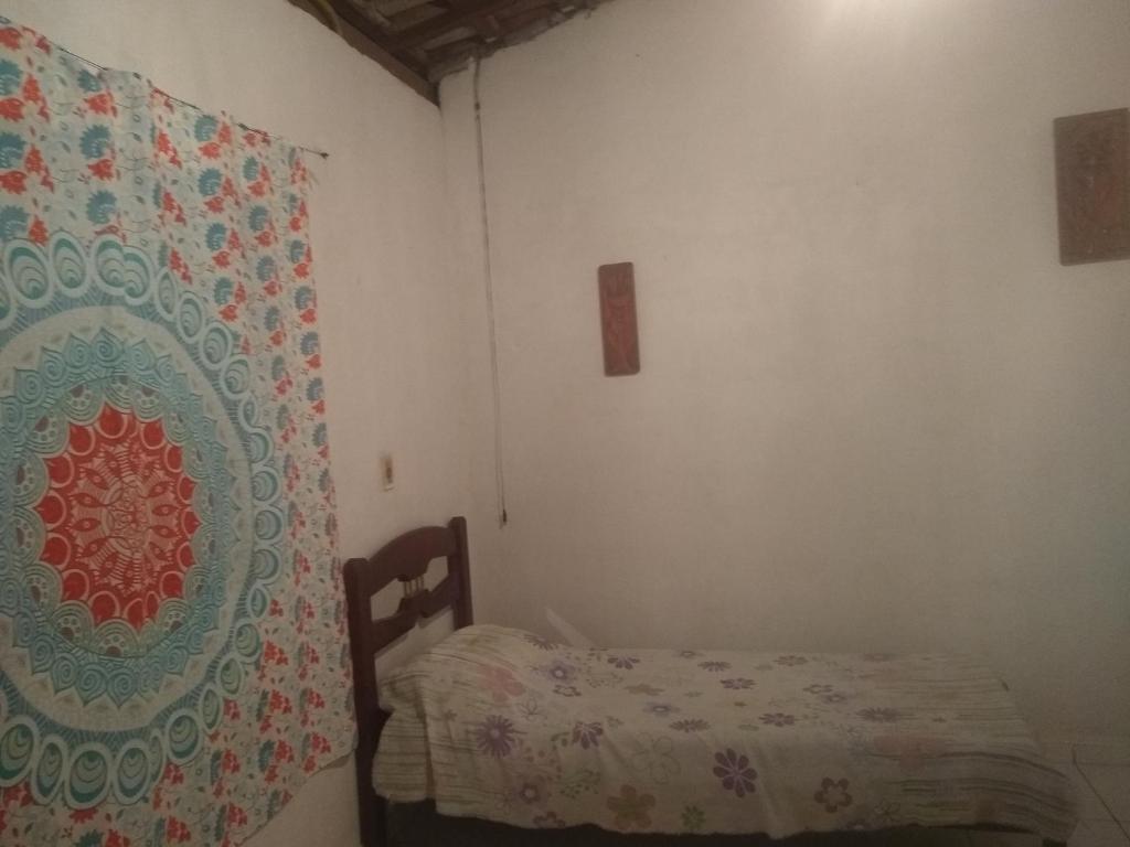 Chácara lua e Sol客房内的一张或多张床位