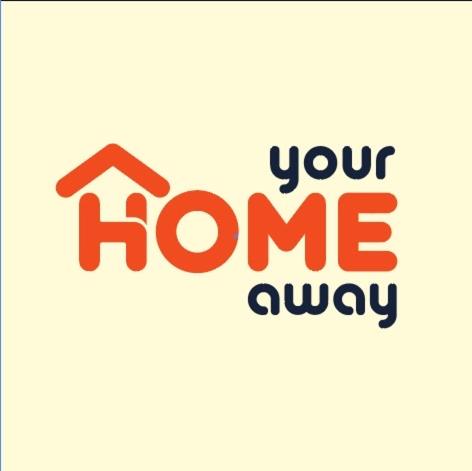 巴纳内拉斯Your home Away的写着你家乡的字条的标语