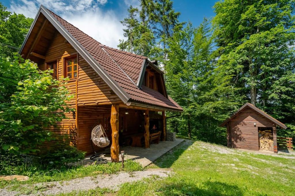 弗尔博夫斯科Forest Amerika - Ivcakova koliba的森林中间的小木屋