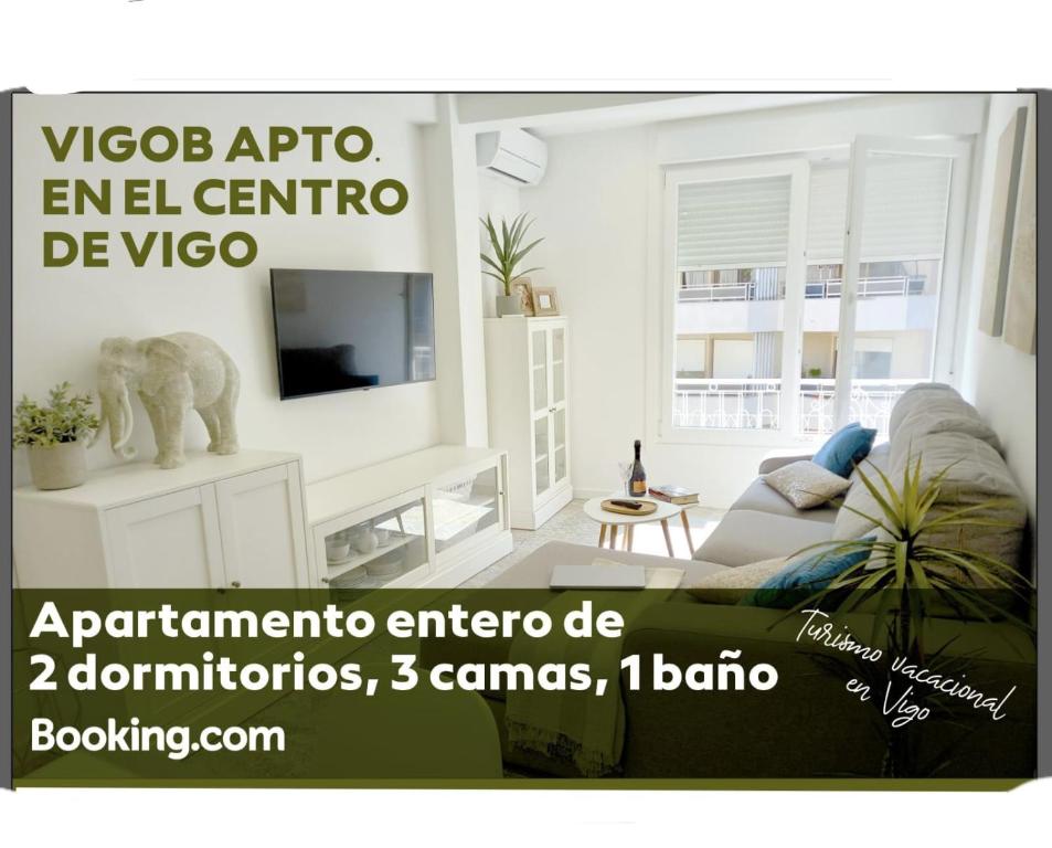 维戈VigoB Apto en el centro al lado CorteIngles的广告宣传维科阿波通用多米纳托中心