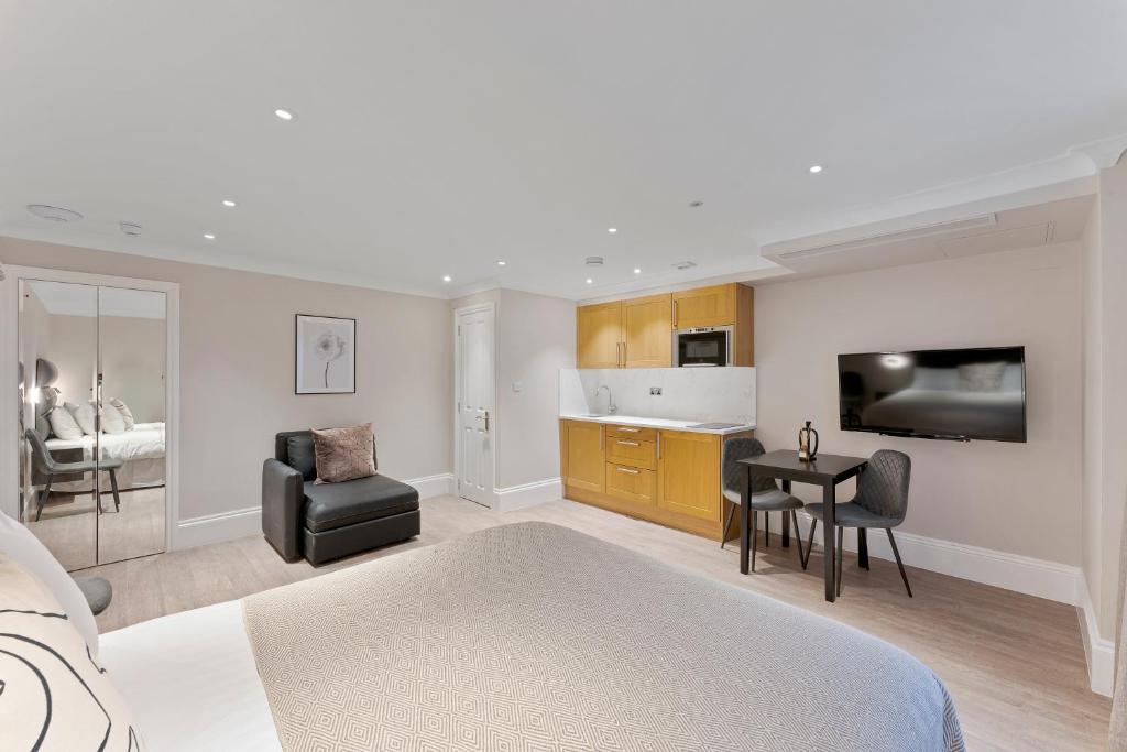 Cleveland Residences Paddington的电视和&#47;或娱乐中心
