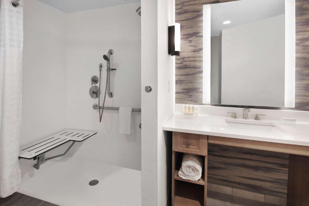 Homewood Suites by Hilton Providence Downtown的一间浴室